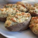 Twice-Baked Potatoes With Blue Cheese And Broccoli